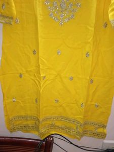 Festive Wear Yellow Sharara Set