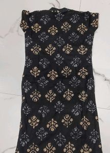 Printed Black Kurta(never Use)