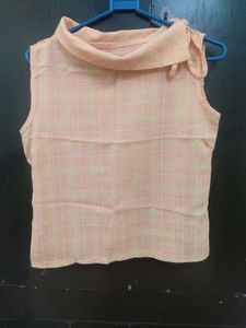 Light Orange Crop Top