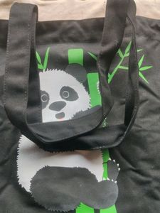 Black Cotton Bag 🛍️