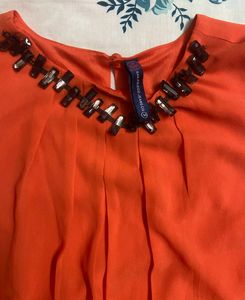 Orange Fancy Modern Tops