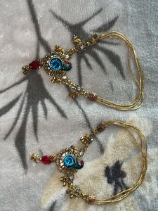 Peacock Style anklets