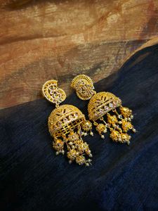 American diamond Jhumki Earring