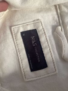 M&amp;S White Denim Jacket