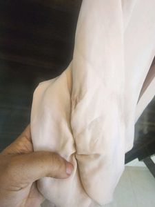 Nude Blazer With Fancy Sleeves