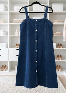 Denim Button-Down Dress
