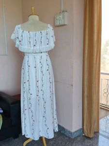 Floral Embroidered White Sundress