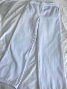 🤍White Cotton Track Pant🤍