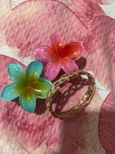 Hair Clips & Bangle Set