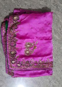 satin silk Saree🥻with Blouse 🌸💫