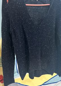 Dark blue Knitted sweater