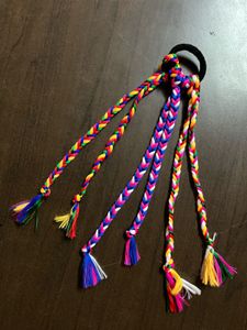 Navratri Combo Bow &amp; Braided Hair Accessory