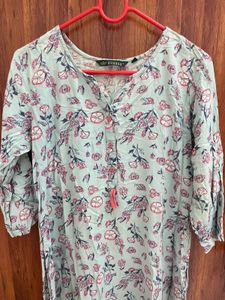 Floral Print Kurta