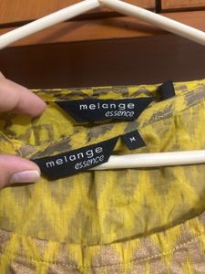 “Melange” Lime Green Shimmer Kurta + Coat