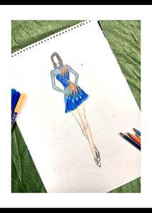 Ice Skating Model Sketched For Portfolio File
