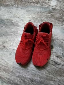 Red Running Shoes