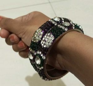 Pair Of Stone Bangles