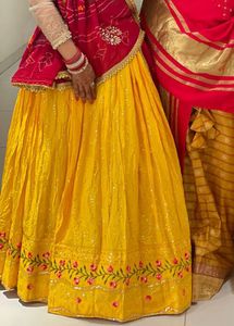 Yellow Embroidered Lehenga
