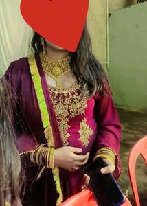 Elegant Purple Embroidered Salwar Kameez