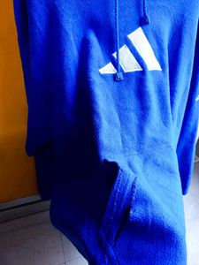 💯 Original Adidas Brand Unisex Blue Hoodie articl