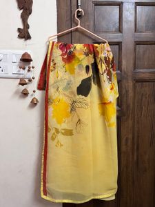 Floral Chiffon Saree