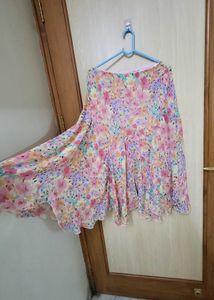 Floral Chiffon Skirt Nice Style