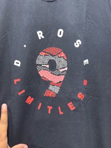 Adidas Climalite D Rose Slogan 2 Logo TShirt