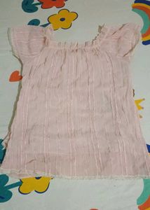 Baby Pink Ruffle coquette Doll Top