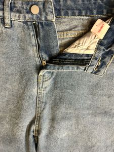Blue Straight Leg Jeans