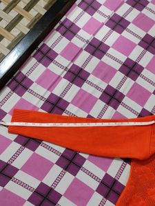 Orange Woolen Top For Winter
