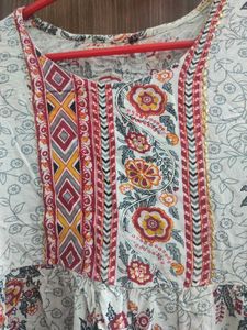 Boho Print Peplum Top