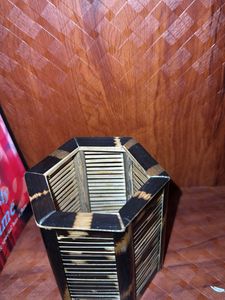 Home Decor, Wooden Pen Stand