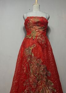 Red gown