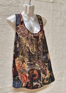 Tops For Rs. 99 Only Brown Printed Tip