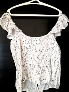 Floral Frilly Top