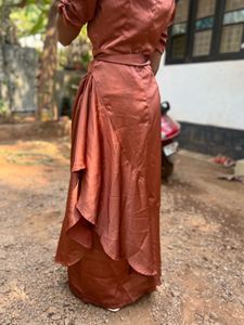 Beautiful Vintage Brown Bridal Typ Gown