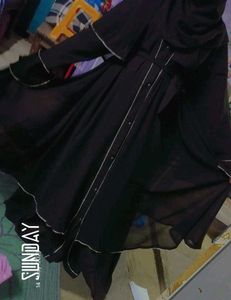 Burkha, Abaya Double Layer With Belt