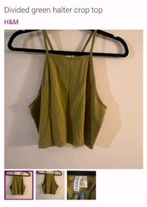 H&amp;M olive green top