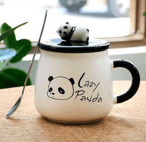 Panda Mug with Lid & Spoon