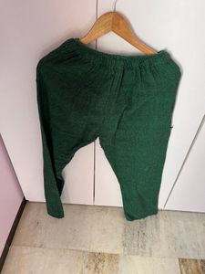 Green Cotton Trouser