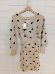 mini polka dot y2k body fit dress