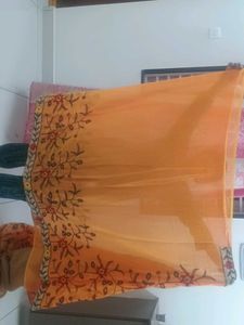 Floral Embroidered Saree