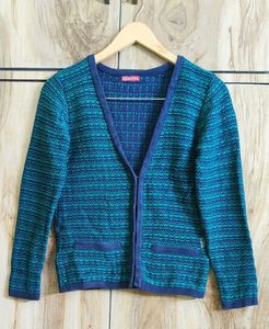 Stylish Blue Cardigan size -34