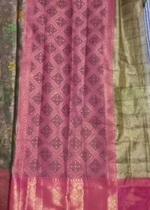 Saree with stitched blouse