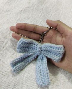 Bow Crochet Keychain