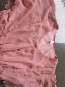 Blouson Style Pink Top