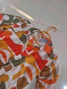 Abstract Print Shirt Dress