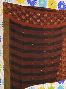 Black N Brown Saree