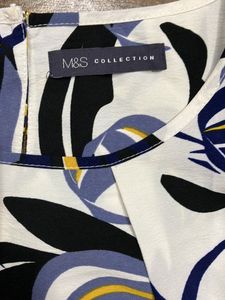 Marks And Spencer Floral Print 3/4 Sleeve Blouse
