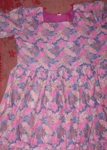 Tiered Floral Print Dress